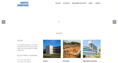 Desktop Screenshot of hospital-engineering.com