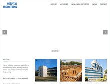 Tablet Screenshot of hospital-engineering.com